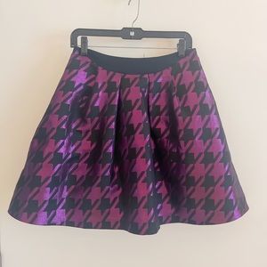 Ted Baker houndstooth print skirt